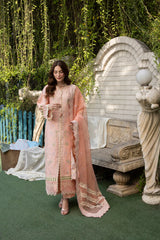 MEHAML-PETALS-3PCS-LAWN EMBROIDERED SHIRT WITH EMBROIDERED DUPPATTA & TROUSER-ADR-11