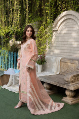 MEHAML-PETALS-3PCS-LAWN EMBROIDERED SHIRT WITH EMBROIDERED DUPPATTA & TROUSER-ADR-11
