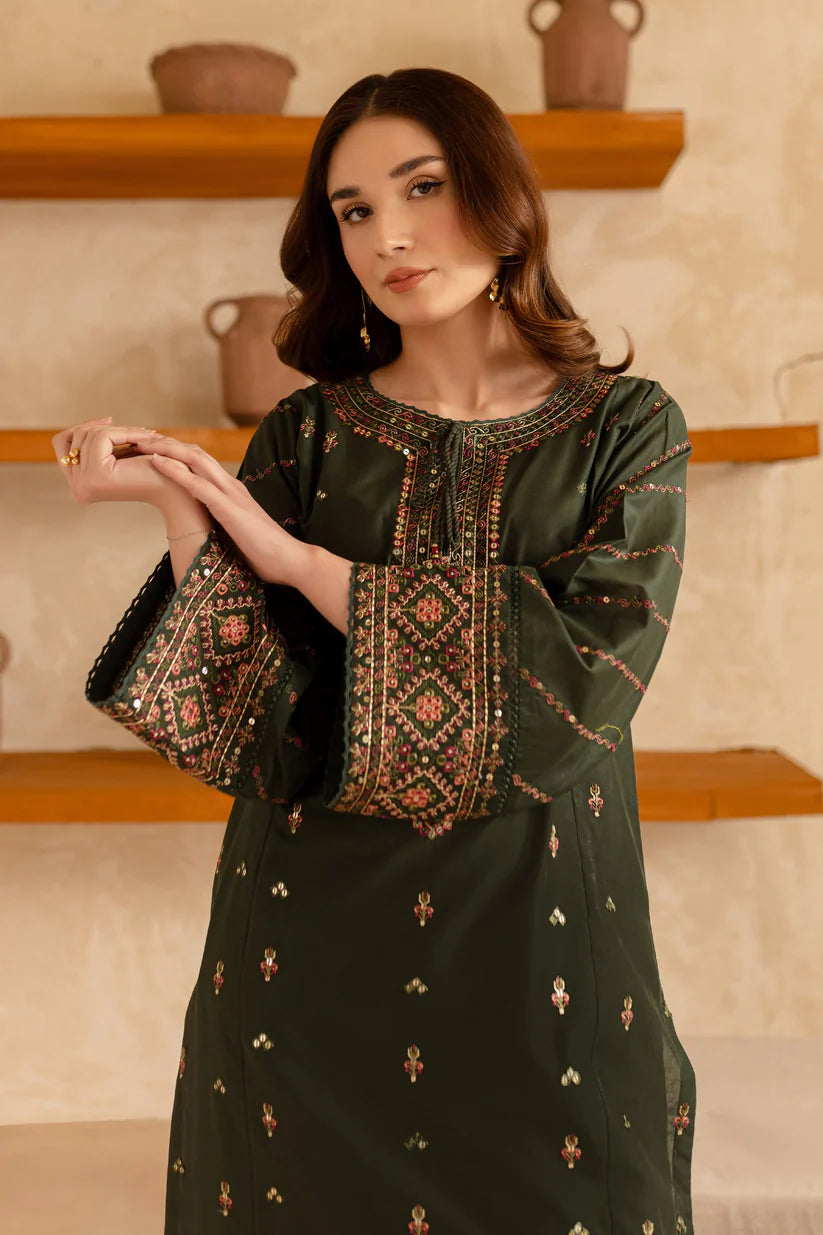 BATIK-2PC LAWN EMBROIDERED SHIRT WITH LAWN EMBROIDERED TROUSER-ADR-3479