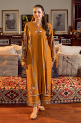 URGE-2PC DHANAK EMBROIDERED SHIRT AND EMBROIDRED SLEEVES-ADR-134
