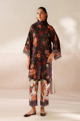 BAROQUE-3PC VISCOSE PRINTED SHIRT WITH VISCOSE PRINTED DUPATTA AND TROUSER-ADR-2634