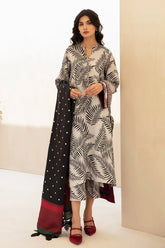 BAROUQE-3PC KARANDI PRINTED SHIRT WITH KARANDI PRINTED DUPATTA AND TROUSER-ADR-2577
