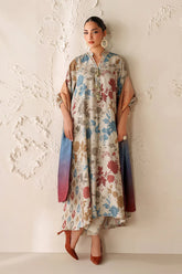 BAROQUE-3PC VISCOSE PRINTED SHIRT WITH VISCOSE PRINTED DUPATTA AND TROUSER-ADR-2641