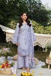 ELAF-3PC DHANAK EMBROIDERED SHIRT WITH DHANAK EMBROIDERED SHAWL AND TROUSER-ADR-5218