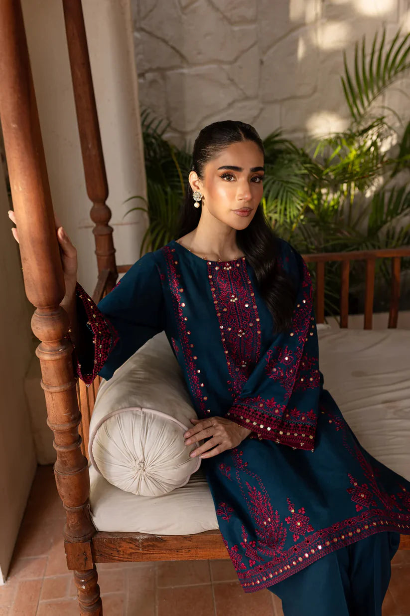 BATIK-2PC SEQUIN LAWN EMBROIDERED SHIRT WITH SEQUIN LAWN EMBROIDERED TROUSER-BIC-3461