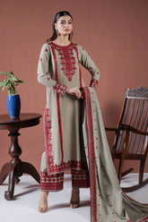 ASIM JOFA-3PC LAWN EMBROIDERED SHIRT WITH LAWN EMBROIDERED DUPATTA AND LAWN TROUSER-ADR-4529