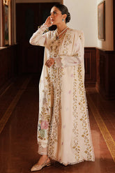CROSS STITCHED-3PC DHANAK EMBROIDERED SHIRT WITH DHANAK EMBROIDERED SHAWL AND TROUSER-ADR-4161