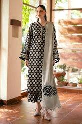 BAROQUE-3PC LAWN PRINTED SHIRT WITH CHIFFON PRINT DUPATTA AND PRINT TROUSER-ADR-2513