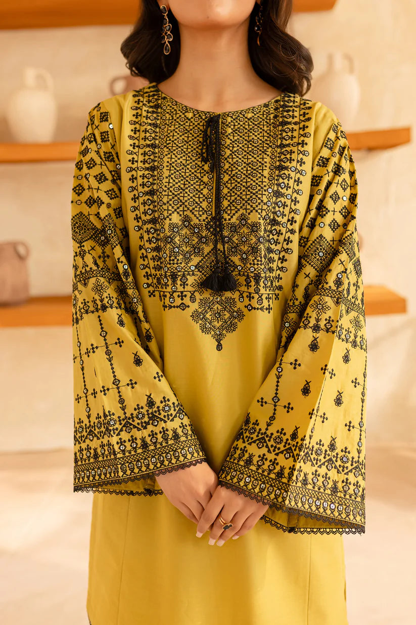 BATIK-2PC SEQUIN LAWN EMBROIDERED SHIRT WITH SEQUIN LAWN EMBROIDERED TROUSER-ADR-3480