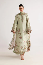 IZNIK-3PC DHANAK EMBROIDERED SHIRT WITH WOOL TYE&DYE PRINTED EMB SHAWL AND TROUSER-ADR-5079