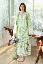 MUSHQ-3PC LAWN EMBROIDERED SHIRT WITH SILK PRINTED DUPATTA AND TROUSER-ADR-4908