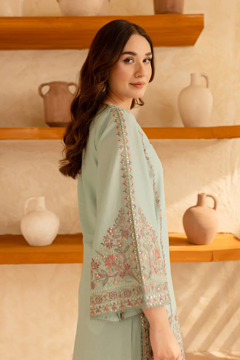 BATIK-2PC SEQUIN LAWN EMBROIDERED SHIRT WITH SEQUIN LAWN EMBROIDERED TROUSER-ADR-3478