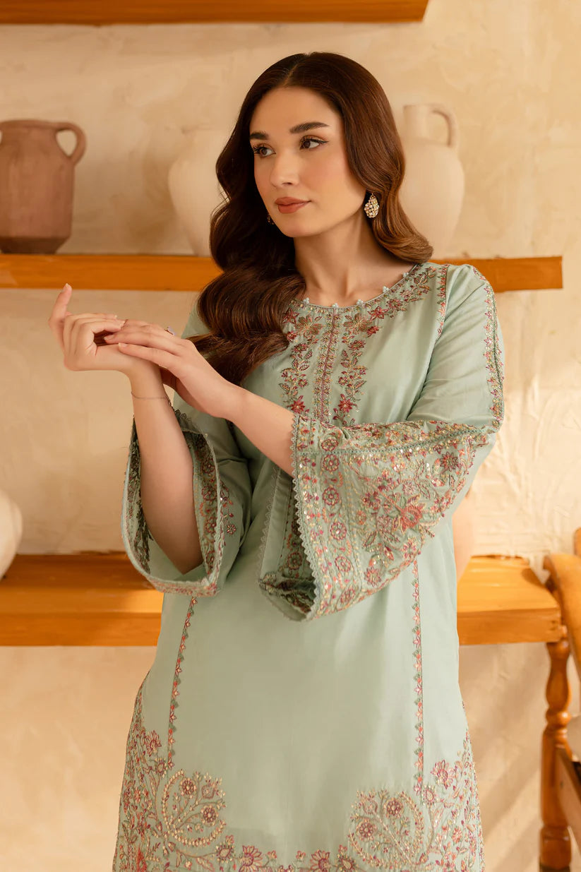 BATIK-2PC SEQUIN LAWN EMBROIDERED SHIRT WITH SEQUIN LAWN EMBROIDERED TROUSER-ADR-3478