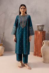 BATIK-2PC SEQUIN LAWN EMBROIDERED SHIRT WITH SEQUIN LAWN EMBROIDERED TROUSER-ADR-3471
