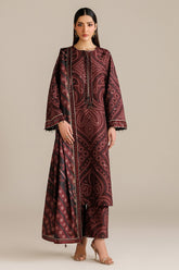 JAZMIN-3PC LAWN DIGITAL PRINTED SHIRT WITH SILK PRINTED DUPATTA AND PRINTED TROUSER-ADR-002