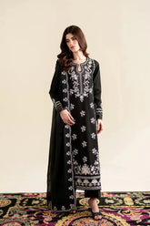 ZAIB-3PC LAWN EMBROIDERED SHIRT WITH KHADDI NET EMB DUPATTA AND TROUSER-ADR-4923