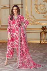 CHARIZMA-3PC KARANDI PRINTED SHIRT WITH KARANDI PRINTED DUPATTA AND TROUSER-ADR-2580