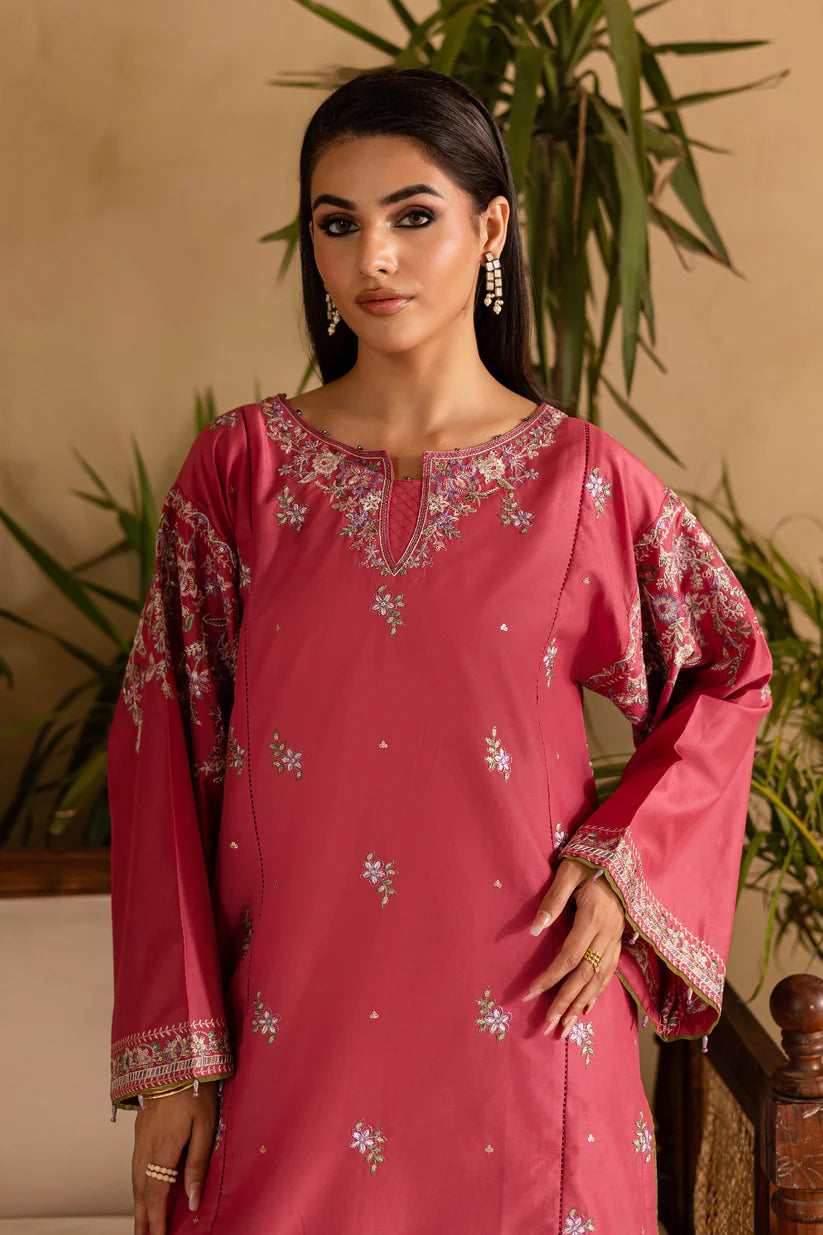 BATIK-2PC DHANAK EMBROIDERED SHIRT & EMBROIDERED TROUSER-ADR-114