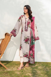 IZNIK-3PC KARANDI PRINTED SHIRT WITH KARANDI PRINTED DUPATTA AND TROUSER-ADR-2572