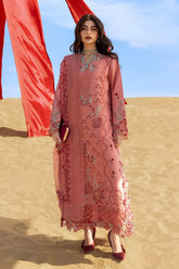 RANG RASIYA-3PC LAWN CHIKANKARI EMBROIDERED SHIRT WITH KHAADI NET EMBROIDERED DUPATTA AND TROUSER -ADR-4775