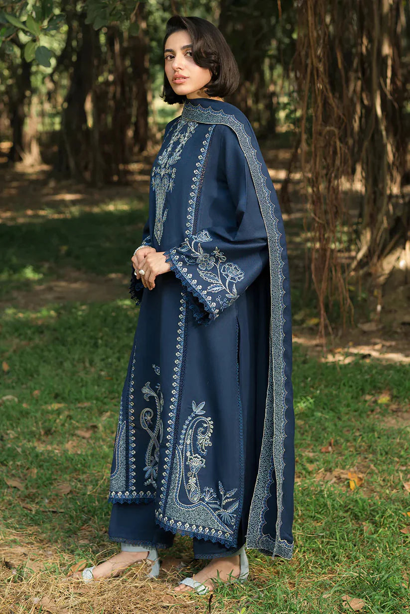 ASIM JOFA- 3PC LAWN EMBROIDERED SHIRT WITH CHIFFON EMBROIDERED DUPATTA AND TROUSER -ADR-3659