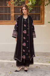 BATIK-3PC LAWN EMBROIDERED SHIRT WITH CHIFFON EMBROIDERED DUPATTA AND EMB TROUSER-ADR-4766