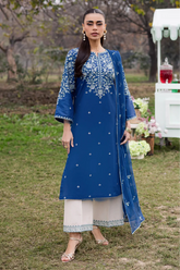 BATIK- 3PC LAWN EMBROIDERED SHIRT WITH CHIFFON EMBROIDERED DUPATTA AND EMB TROUSER-ADR-4812
