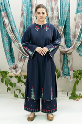 URGE-2PC DHANAK EMBROIDERED SHIRT WITH DHANAK EMBROIDDERED TROUSER-ADR 3397