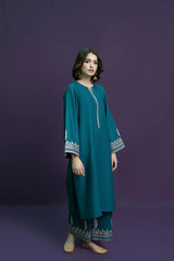 URGE-2PC DHANAK EMBROIDRED SHIRT WITH AND EMBROIDRED TROUSER-ADR-113
