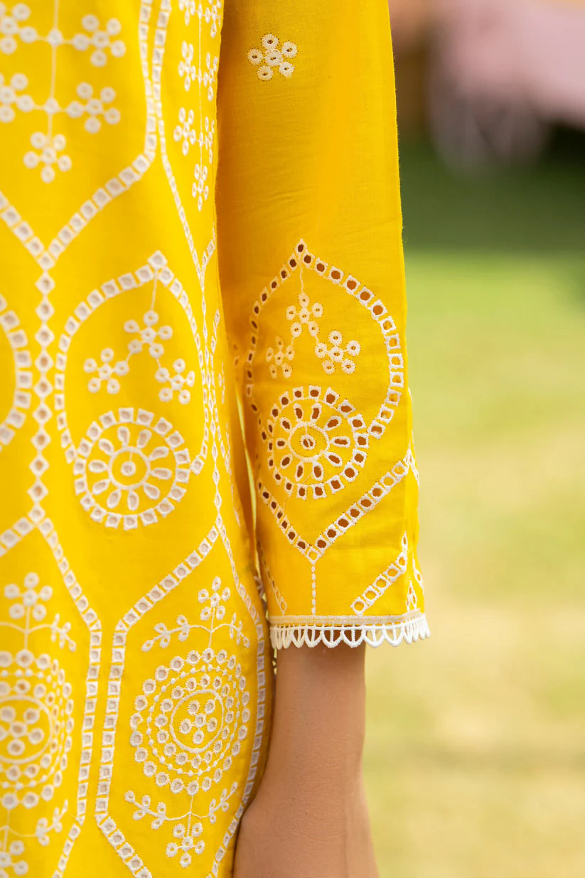 MIRAKHI - 3PC LAWN EMBROIDERED SHIRT WITH CHIFFON PRINTED DUPATTA AND TROUSER -ADR-M14