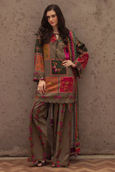 CHARIZMA-3PC KHADDAR PRINTED SHIRT WITH KHADDAR PRINTED DUPATTA AND PRINT TROUSER-ADR-2655