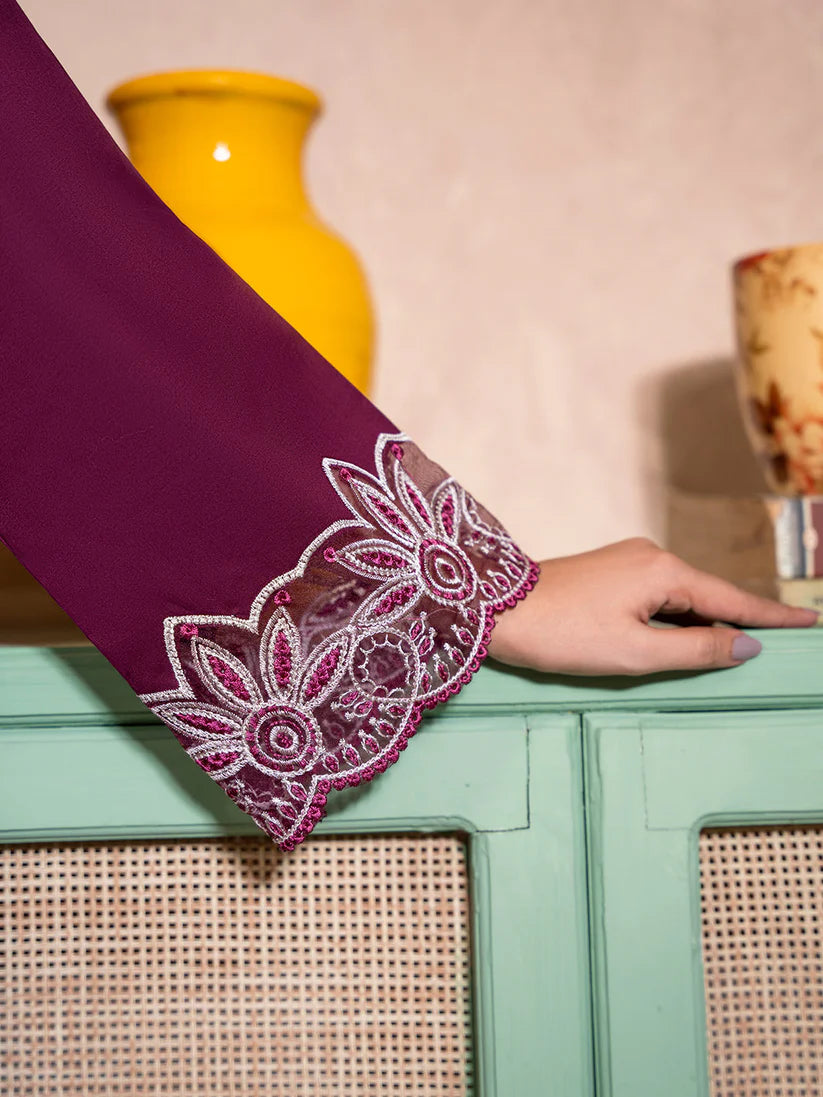 IZEL-2PC DHANAK EMBROIDERED SHIRT WITH DHANAK TROUSER-ADR-104