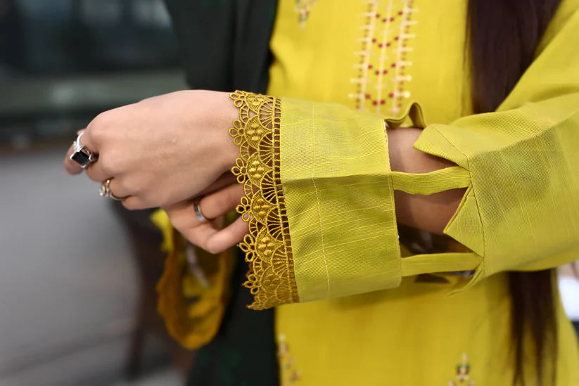 ADORE-3PC KHADDAR CUTWORK EMBROIDERED SHIRT WITH KASHMIRI JACQUARD WOOL SHAWL-ADR-1514