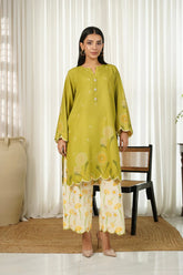 ADORE-2PC SHAMOZE SILK PRINTED SHIRT & SHAMOZE SILK PRINTED TROUSER-ADR-2004