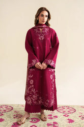 ZAIB-3PC LAWN EMBROIDERED SHIRT WITH CHIFFON EMB DUPATTA AND TROUSER-ADR-4920