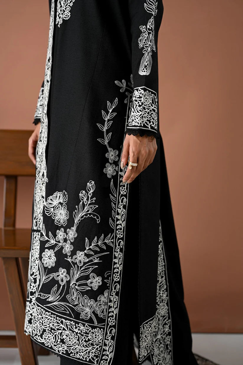 BATIK-3PC DHANAK EMBROIDERED SHIRT WITH DHANAK EMBROIDERED SHAWL & TROUSER-ADR-4177