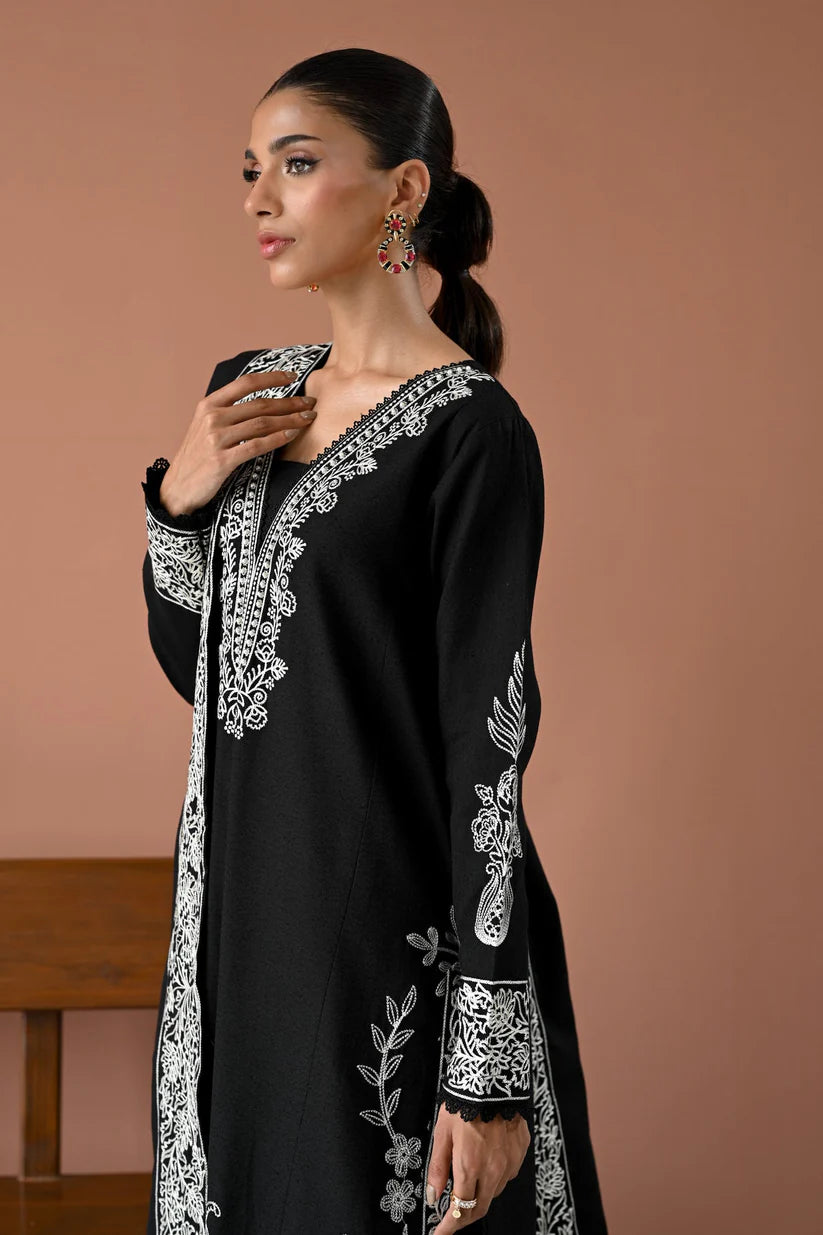 BATIK-3PC DHANAK EMBROIDERED SHIRT WITH DHANAK EMBROIDERED SHAWL & TROUSER-ADR-4177
