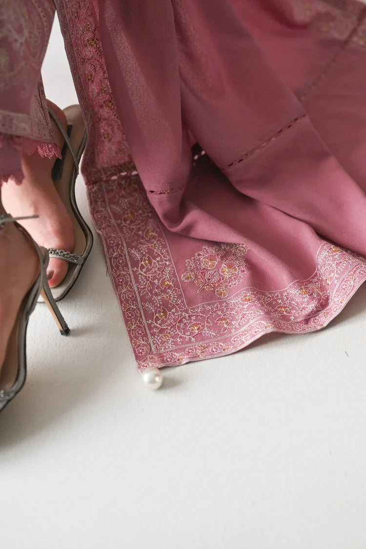BATIK-3PC DHANAK EMBROIDERED SHIRT WITH DHANAK EMBROIDERED SHAWL AND TROUSER-ADR-4189