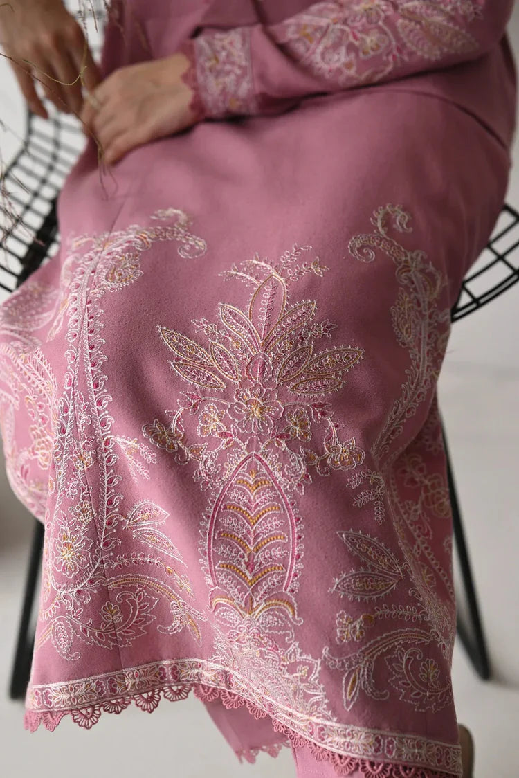 BATIK-3PC DHANAK EMBROIDERED SHIRT WITH DHANAK EMBROIDERED SHAWL AND TROUSER-ADR-4189