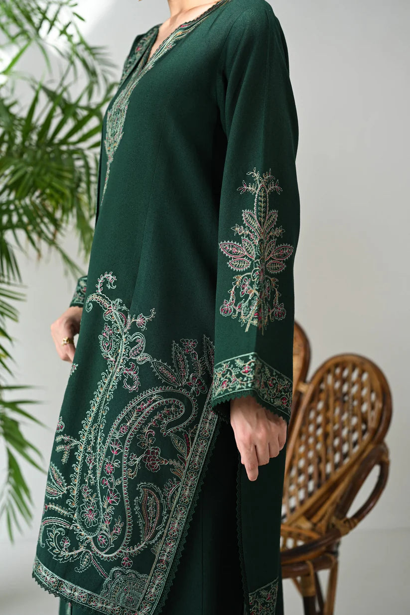 BATIK-3PC DHANAK EMBROIDERED SHIRT WITH DHANAK EMBROIDERED SHAWL & TROUSER-ADR-4190