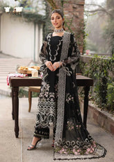 ASIM JOFA-3PC DHANAK EMBROIDERED SHIRT WITH DHANAK EMBROIDERED SHAWL AND TROUSER -ADR-4426
