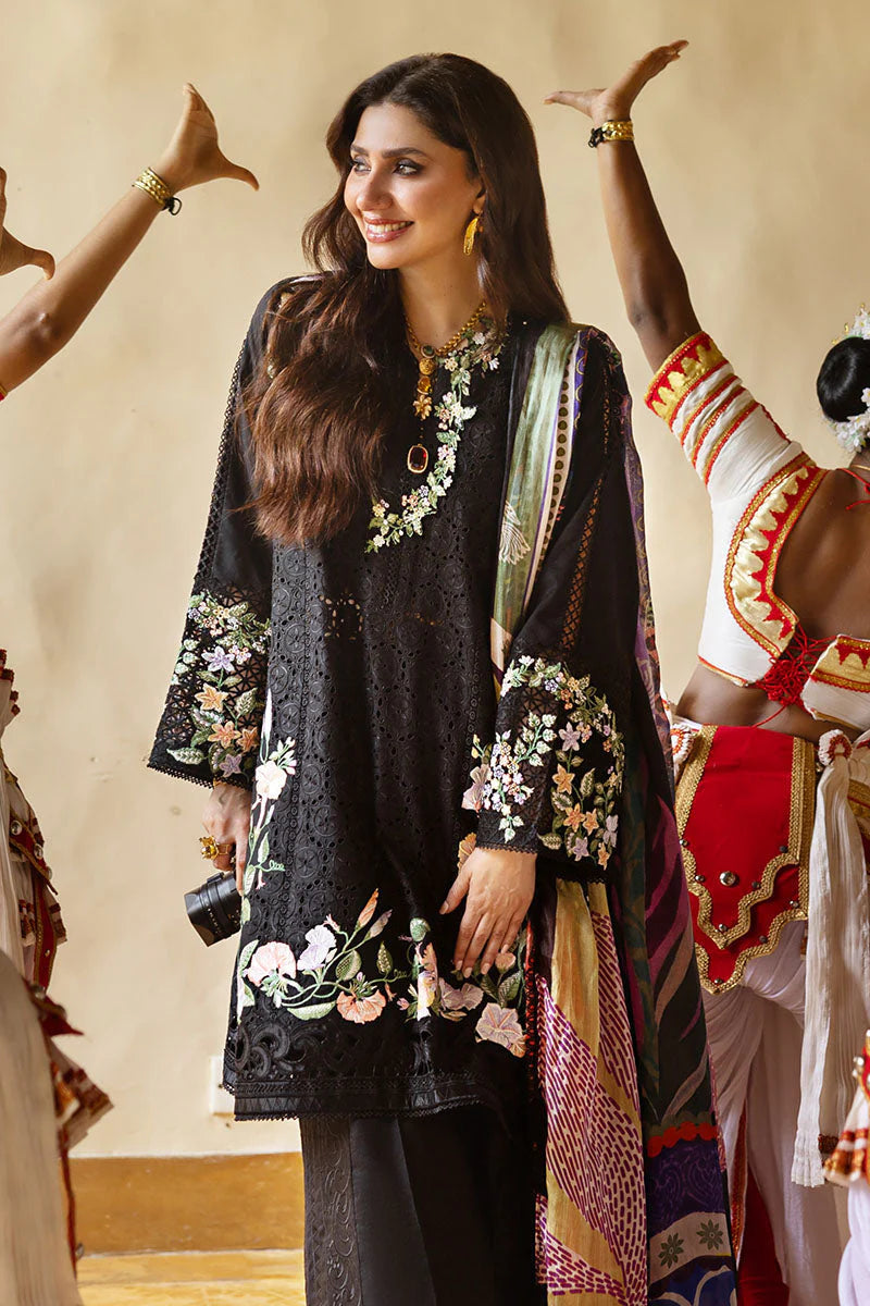 MUSHQ-3PC LAWN EMBROIDERED SHIRT WITH MONARK PRINT DUAPATTA AND TROUSER-ADR-3719