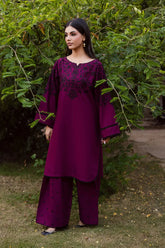 BATIK-2PIECE DHANAK EMBROIDERED SHIRT WITH DHANAK EMBROIDERED TROUSER-ADR-15089