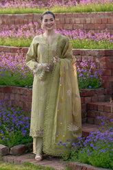 RANG RASIYA-3PC LAWN EMBROIDERED SHIRT WITH MONARK PRINTED EMB DUPATTA AND TROUSER-ADR-4899