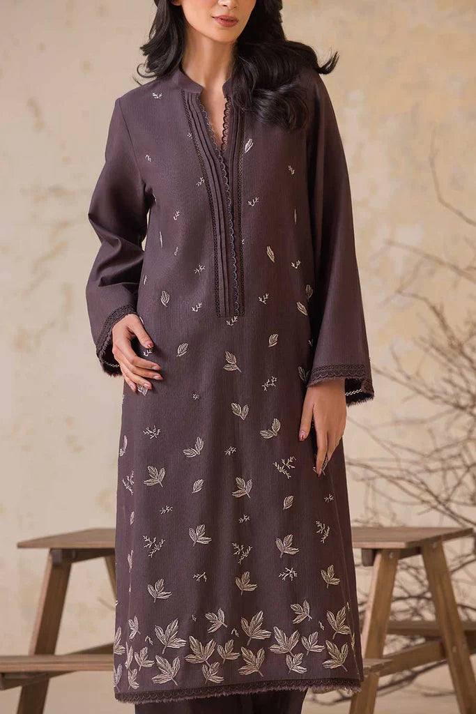 SOBIA NAZIR-2PC LAWN EMBROIDERED SHIRT WITH LAWN EMBROIDERED SLEEVES-ADR-3474