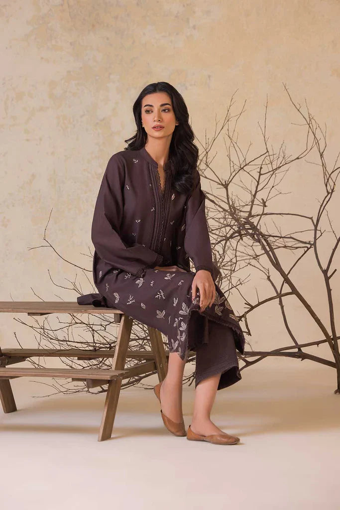 SOBIA NAZIR-2PC LAWN EMBROIDERED SHIRT WITH LAWN EMBROIDERED SLEEVES-ADR-3474