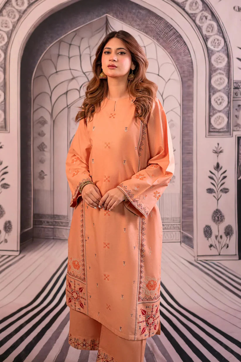 URGE - 2PC LAWN EMBROIDERED SHIRT AND EMBROIDERED TROUSER -ADR-3493