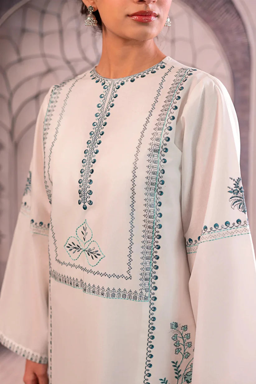 URGE - 3PC LAWN EMBROIDERED SHIRT WITH MONARK PRINTED DUPATTA AND EMB TROUSER -ADR-3758