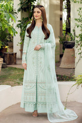 JAZMIN-3PC LAWN EMBROIDERED SHIRT WITH ORGANZA EMB DUPATTA AND TROUSER-ADR-4624