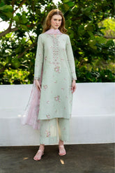 IZNIK-3PC LAWN DIGITAL PRINTED SHIRT WITH SILK PRINTED DUPATTA AND PRINTED TROUSER-ADR-035